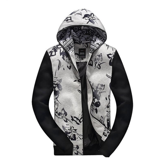 Men's Fashion Printed Hoodie Jacket Up To 3XL - TrendSettingFashions 