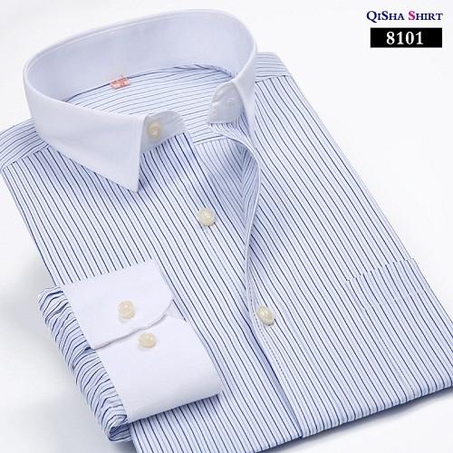 Luxury Striped Dress Shirt Up To 5XL - TrendSettingFashions 