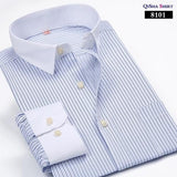 Luxury Striped Dress Shirt Up To 5XL - TrendSettingFashions 