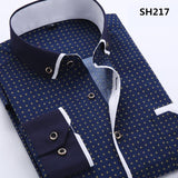 Men's Business Dress Shirt Up To 3XL - TrendSettingFashions 