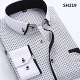 Men's Business Dress Shirt Up To 3XL - TrendSettingFashions 