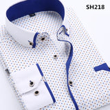 Men's Business Dress Shirt Up To 3XL - TrendSettingFashions 