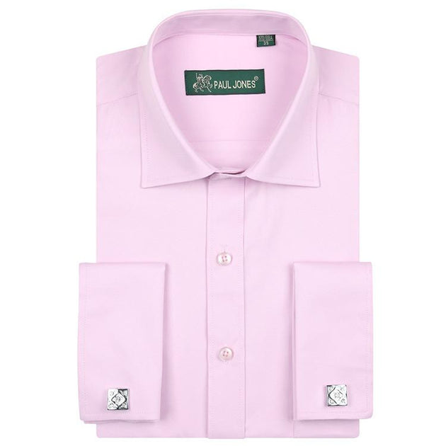 Men's Classic French Cuff Dress Shirt - TrendSettingFashions 