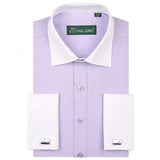 Men's Classic French Cuff Dress Shirt - TrendSettingFashions 