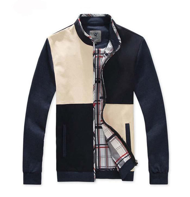 Men's Patchwork Style Jacket - TrendSettingFashions 