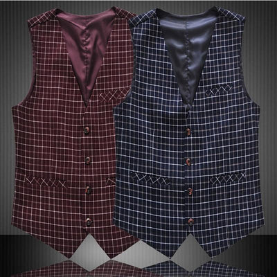 Men's Luxury Striped Vest - TrendSettingFashions 