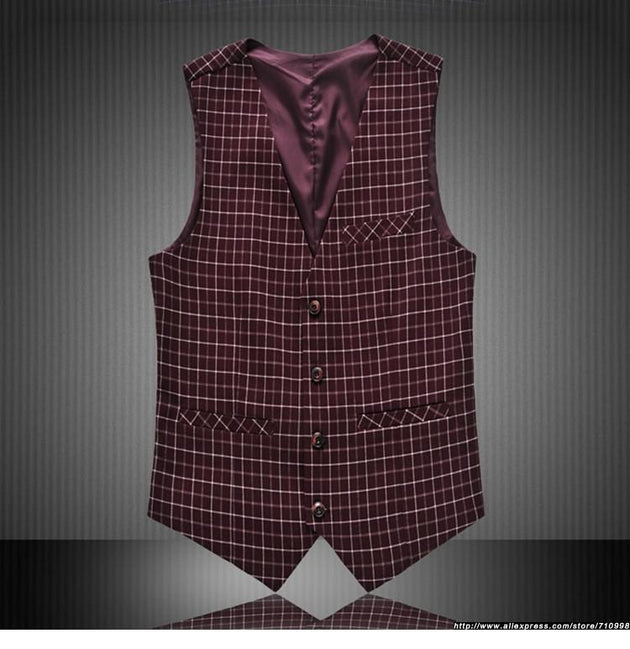Men's Luxury Striped Vest - TrendSettingFashions 