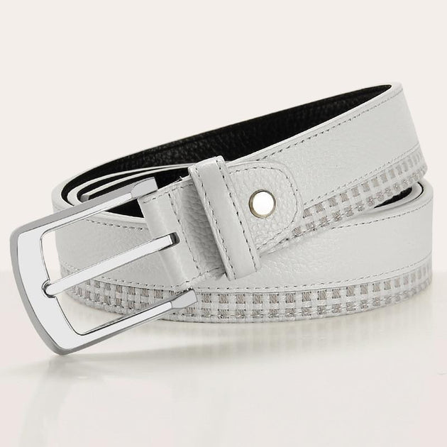 Men's Metal Plated Designer Belt - TrendSettingFashions 