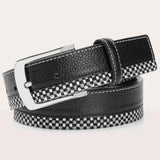Men's Metal Plated Designer Belt - TrendSettingFashions 
