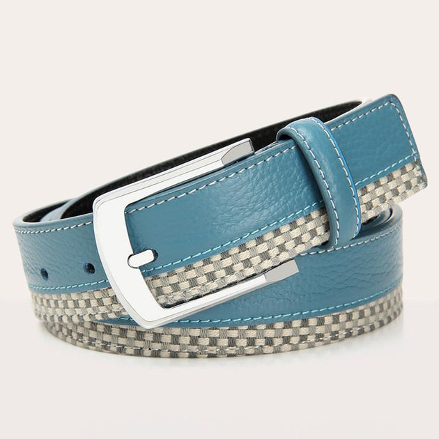 Men's Metal Plated Designer Belt - TrendSettingFashions 