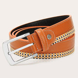 Men's Metal Plated Designer Belt - TrendSettingFashions 