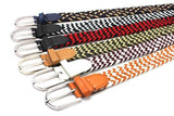 Men's Elastic Weave Belt In Multi Color Options - TrendSettingFashions 
