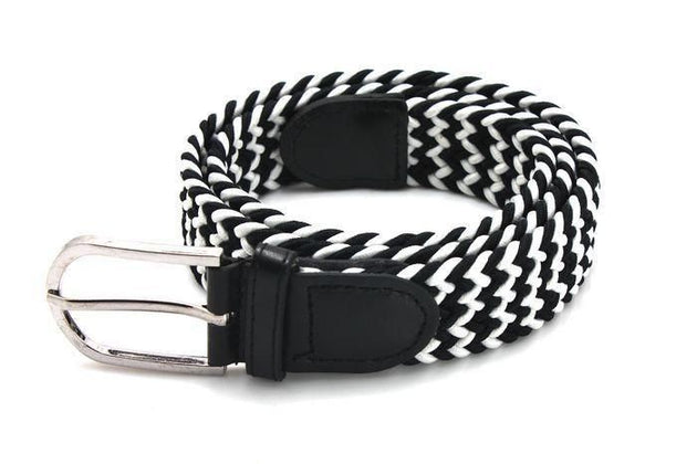 Men's Elastic Weave Belt In Multi Color Options - TrendSettingFashions 