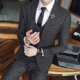 Men's 3 Piece Vintage Plaid Suit Up To XXL - TrendSettingFashions 