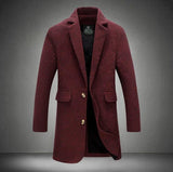 Men's Thick Wool Coat Up To 5XL - TrendSettingFashions 