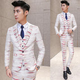 Men's Unique Fashion Suit (jackets+Vest+pants) Up To 2XL - TrendSettingFashions 