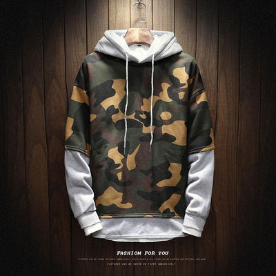 Men's Comfortable Camo Hoodie Up To 5XL - TrendSettingFashions 