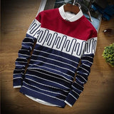 Men's Striped Sweater - TrendSettingFashions 