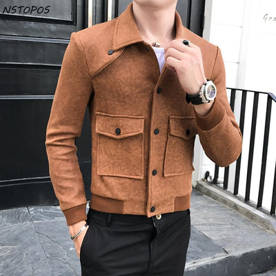 Men's Suede Jacket - TrendSettingFashions 