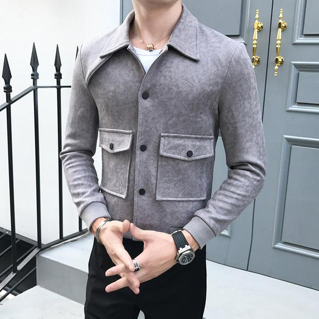 Men's Suede Jacket - TrendSettingFashions 