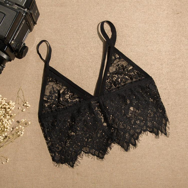 Women's Sexy Lace Crochet Bralet - TrendSettingFashions 