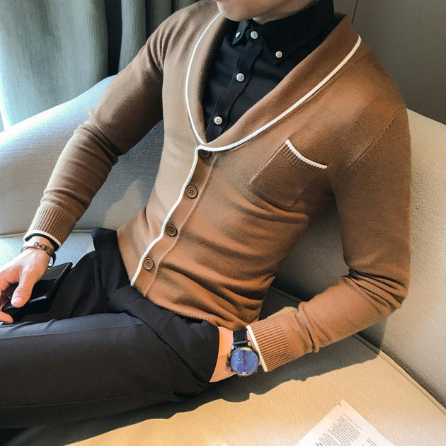 Men's Fashion Cardigan Sweater - TrendSettingFashions 