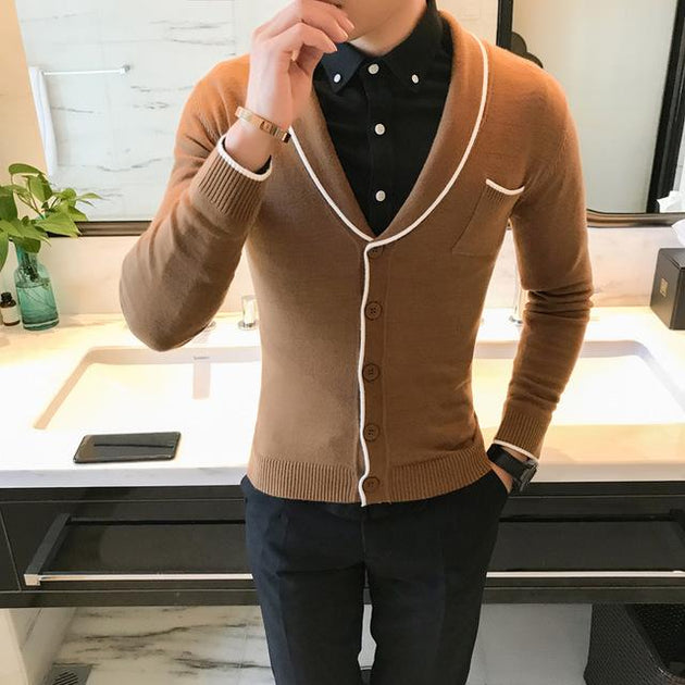 Men's Fashion Cardigan Sweater - TrendSettingFashions 