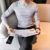 Men's Fashion V-Neck Sweater - TrendSettingFashions 