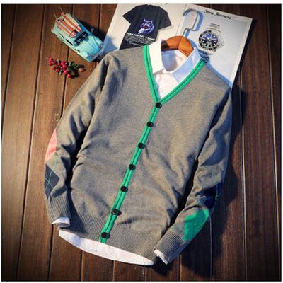 Men's England Style Button Up Cardigan - TrendSettingFashions 