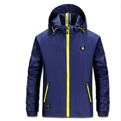 Men's Windproof Hooded Jacket Up To 4XL - TrendSettingFashions 