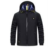 Men's Windproof Hooded Jacket Up To 4XL - TrendSettingFashions 