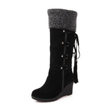 Women's Knee-High Winter Boots - TrendSettingFashions 