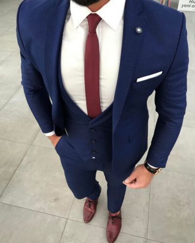 Men's 3 Piece Fashion Suit Up To 6XL - TrendSettingFashions 