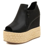 Women's Platform Open Wedges - TrendSettingFashions 