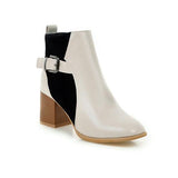 Women's Buckle Ankle Boots - TrendSettingFashions 