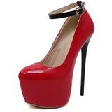 Women's Sexy High Heel Ankle Strap Party Heels - TrendSettingFashions 