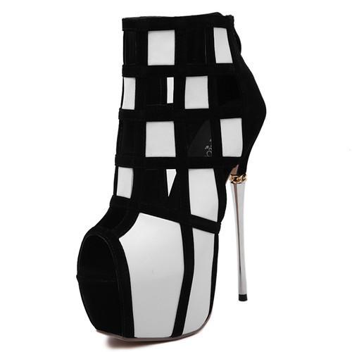 Women's Designer Platform Ankle Boots - TrendSettingFashions 