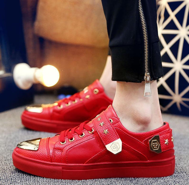 Men's Metal Sequin Designer Shoes - TrendSettingFashions 