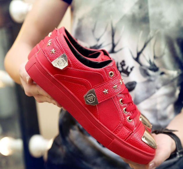 Men's Metal Sequin Designer Shoes - TrendSettingFashions 