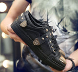 Men's Metal Sequin Designer Shoes - TrendSettingFashions 
