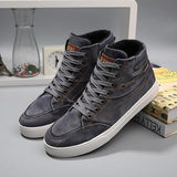 Men's High Top Canvas Flats - TrendSettingFashions 