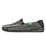 Men's Retro Flax Washed Denim Flats - TrendSettingFashions 