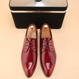 Men's Retro Gloss Rivet Fashion Dress Shoe - TrendSettingFashions 