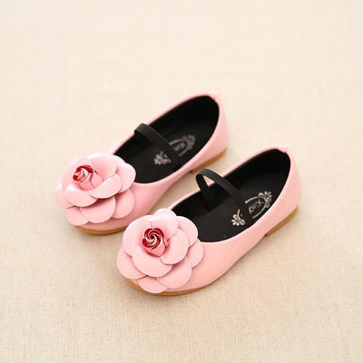 Girls Flower Slip On Flats - TrendSettingFashions 