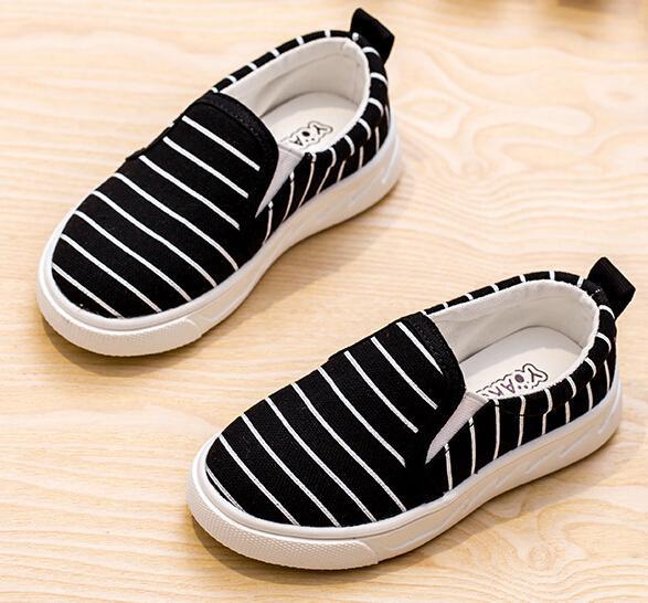 Kid's Fashion Striped Loafers - TrendSettingFashions 