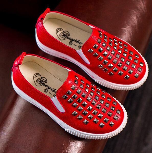 Kids Fashion Rivet Slip On's - TrendSettingFashions 