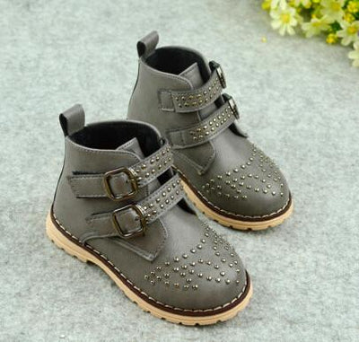 Kids Rivet Fashion Boots - TrendSettingFashions 