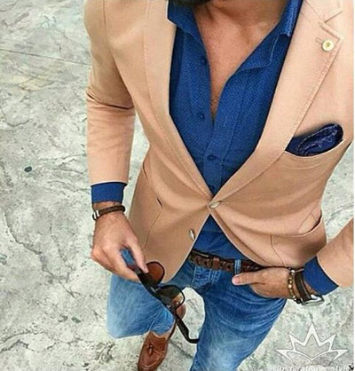 Men's Summer Time Blazer Up To Size 6XL - TrendSettingFashions 