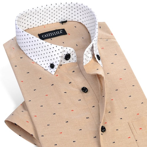 Men's Fashion Collar Button-Down Shirt Up To 4XL - TrendSettingFashions 