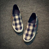 Low Top Casual Plaid Flats - TrendSettingFashions 